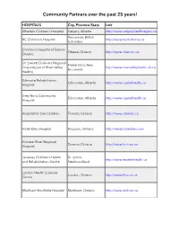 Community Partners Ful List