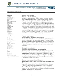 View/Print Complete March Report