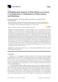 A Multidecadal Analysis of Föhn Winds Over Larsen C Ice Shelf from a Combination of Observations and Modeling