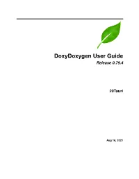 Doxydoxygen User Guide Release 0.79.4