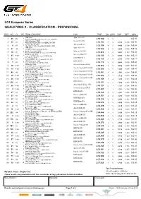 European GT4 Classification