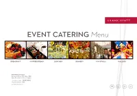 EVENT CATERING Menu