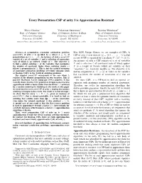Every Permutation CSP of Arity 3 Is Approximation Resistant