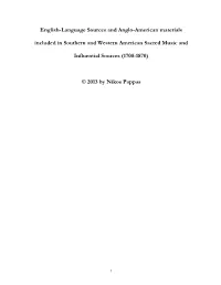 SWASMIS English Language Sources