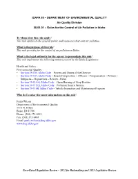 58.01.01, Rules for the Control of Air
