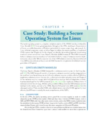 Case Study: Building a Secure Operating System for Linux