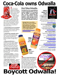 Coca-Cola Owns Odwalla
