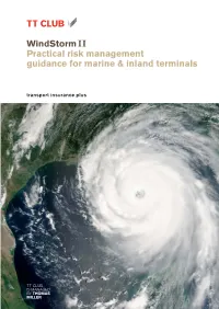 Windstormii Practical Risk Management Guidance for Marine & Inland Terminals