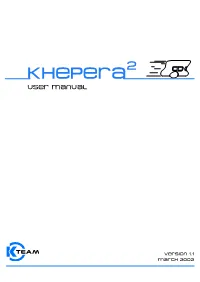 Khepera2 User Manual
