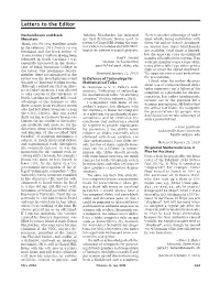 Letters to the Editor