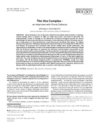 The Hox Complex - an Interview with Denis Duboule