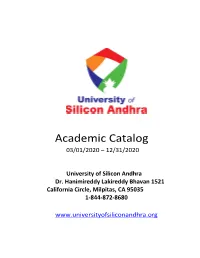Academic Catalog 2020