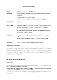 Curriculum Vitae