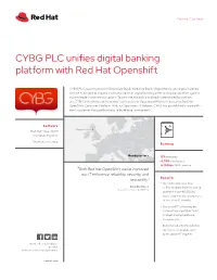 CYBG PLC Unifies Digital Banking Platform with Red Hat Openshift