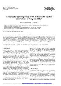 Evidence for Colliding Winds in from XMM-Newton Observations of X-Ray Variability