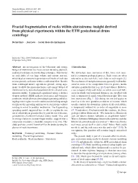 Fractal Fragmentation of Rocks Within Sturzstroms: Insight Derived from Physical Experiments Within the ETH Geotechnical Drum Centrifuge