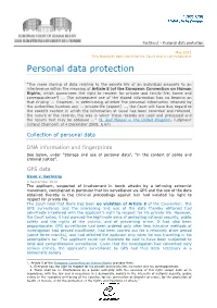 Personal Data Protection
