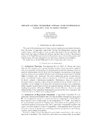 Report on Birs Workshop 07W5052 ”Low-Dimensional Topology and Number Theory”