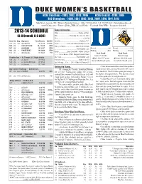 2013-14 WBB Game Notes