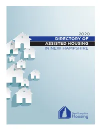 2020 Directory of Assisted Housing in New Hampshire