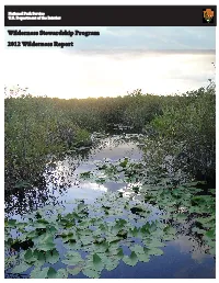 Wilderness Stewardship Program 2012 Wilderness Report 2 NATIONAL PARK SERVICE • WILDERNESS STEWARDSHIP PROGRAM • 2012 REPORT