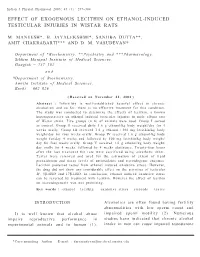 Effect of Exogenous Lecithin on Ethanol- Induced Testicular Injuries