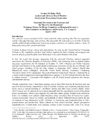 Gordon M. Hahn, Ph.D. Analyst and Advisory Board Member Geostrategic Forecasting Corporation “Assessing Terrorism in the Cauca
