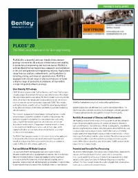 PLAXIS® 2D the Most-Used Application for Geo-Engineering