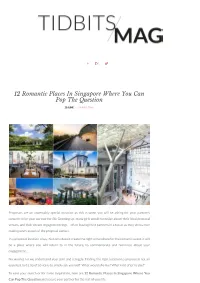 12 Romantic Places in Singapore Where You Can Pop the Question