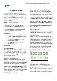 London Sights (B1-B2) Students Then Briefly Work in Pairs to Compare Answers
