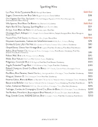Master Wine List Page 1 [Sparkling Wine] [Recovered]