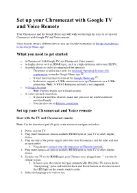 Set up Your Chromecast with Google TV and Voice Remote