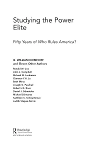 Studying the Power Elite