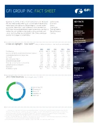 Gfi Group Inc. Fact Sheet