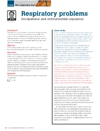 Respiratory Problems – Occupational and Environmental Exposures