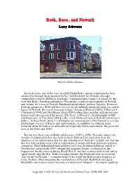 Roth, Race, and Newark