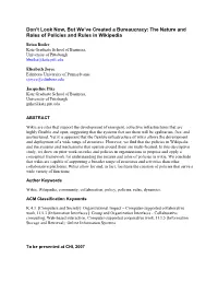 The Nature and Roles of Policies and Rules in Wikipedia
