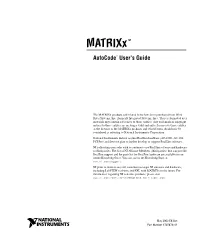 Archived: Autocode User's Guide