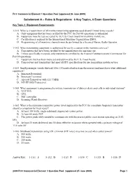 FCC Element 1 Question Pool