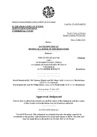 High Court Judgment Template
