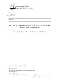 Inter-And Intrapatient Variability of Facial Nerve Response Areas in The