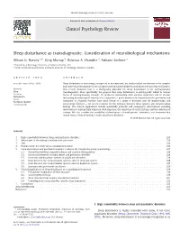 Sleep Disturbance As Transdiagnostic: Consideration of Neurobiological Mechanisms