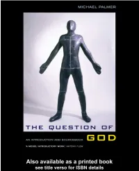 THE QUESTION of GOD: an Introduction and Sourcebook