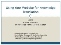 Website Accessibility: Becoming an Advocate for People with Disabilities (Today) Recordings of Previous Webcasts