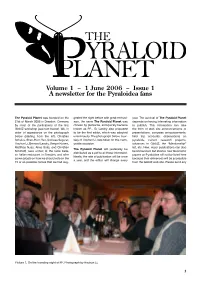 1 June 2006 – Issue 1 a Newsletter for the Pyraloidea Fans