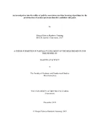 An Investigation Into the Utility of Guilt by Association Machine Learning Algorithms for the Prioritization of Autism Spectrum Disorder Candidate Risk Genes