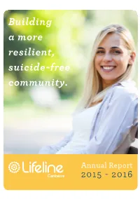 Building a More Resilient, Suicide-Free Community