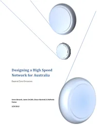 Designing a High Speed Network for Australia