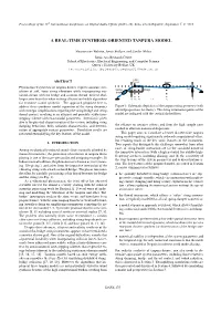 A Real-Time Synthesis Oriented Tanpura Model