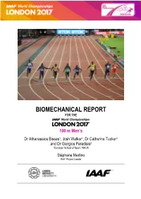 Biomechanical Report for The